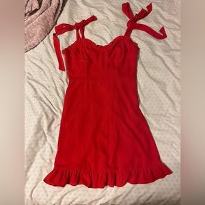 Forever 21 corset top ruffle dress